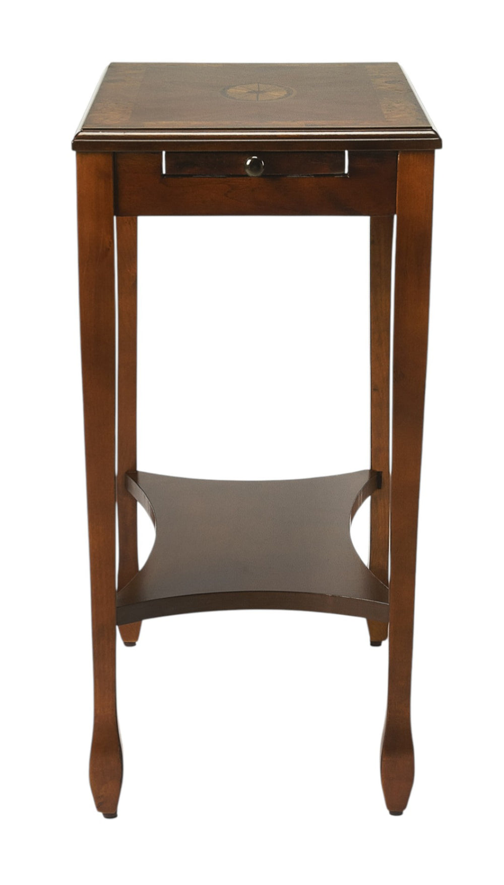 HomeRoots 25" Rustic Brown End Table with Shelf - Vintage Charm, Durable Wood, Perfect for Small Spaces & Accents 488958