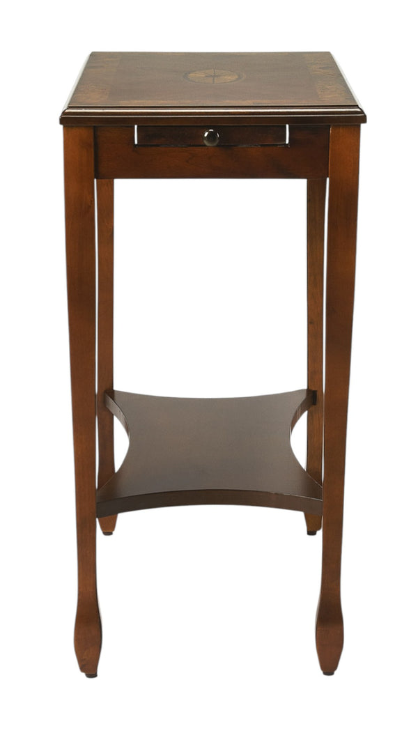 HomeRoots 25" Rustic Brown End Table with Shelf - Vintage Charm, Durable Wood, Perfect for Small Spaces & Accents 488958