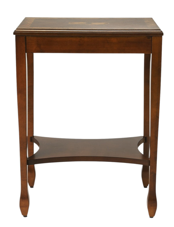 HomeRoots 25" Rustic Brown End Table with Shelf - Vintage Charm, Durable Wood, Perfect for Small Spaces & Accents 488958