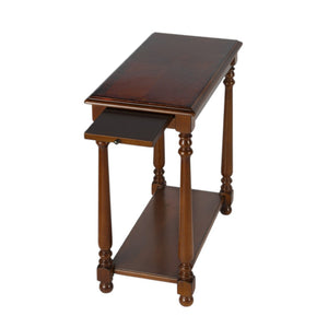 HomeRoots 24" Rustic Brown End Table with Shelf - Vintage-Style Accent for Living Room, Bedroom & More! 488965