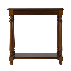 HomeRoots 24" Rustic Brown End Table with Shelf - Vintage-Style Accent for Living Room, Bedroom & More! 488965