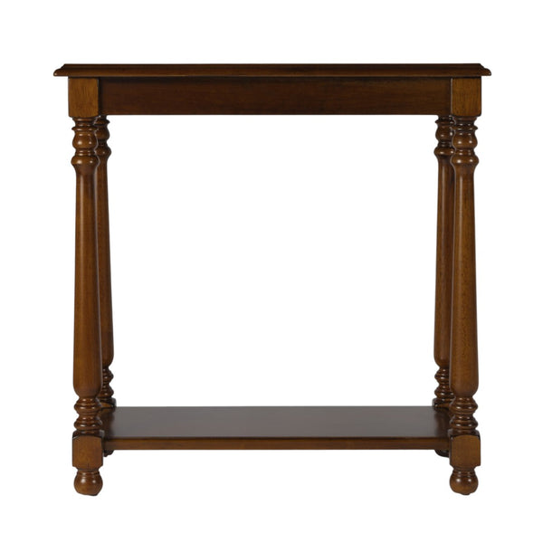 HomeRoots 24" Rustic Brown End Table with Shelf - Vintage-Style Accent for Living Room, Bedroom & More! 488965