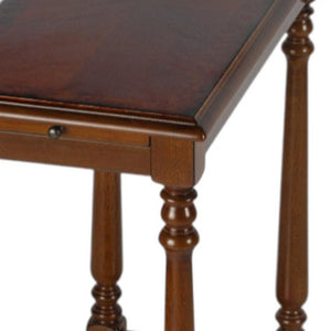HomeRoots 24" Rustic Brown End Table with Shelf - Vintage-Style Accent for Living Room, Bedroom & More! 488965
