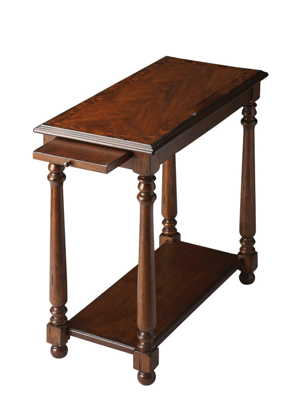 Homeroots 24" Wood Brown End Table With Shelf   488966