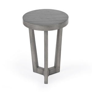 Homeroots 24" Gray Manufactured Wood Round End Table   488980