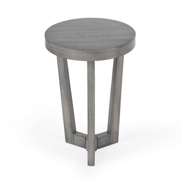 Homeroots 24" Gray Manufactured Wood Round End Table   488980