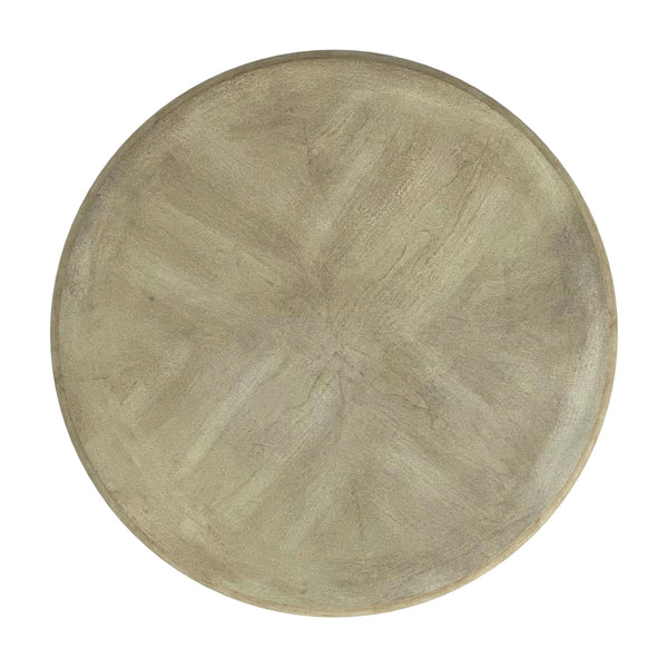 Homeroots 27" Beige Manufactured Wood Round End Table With Shelf   488984