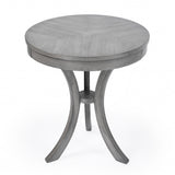 Homeroots 26" Gray Manufactured Wood Round End Table   488990