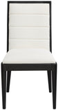 Bristol Cream Linen Textured Fabric Dining Chair 488Cream-C Meridian Furniture