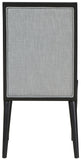 Bristol Grey Linen Textured Fabric Dining Chair 488Grey-C Meridian Furniture