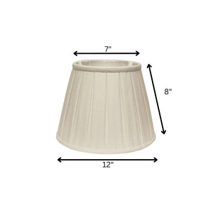 English Elm Slant Linen Softback Shade with Box Pleats and Brass Washer Fitter for Table Lamps B075101608