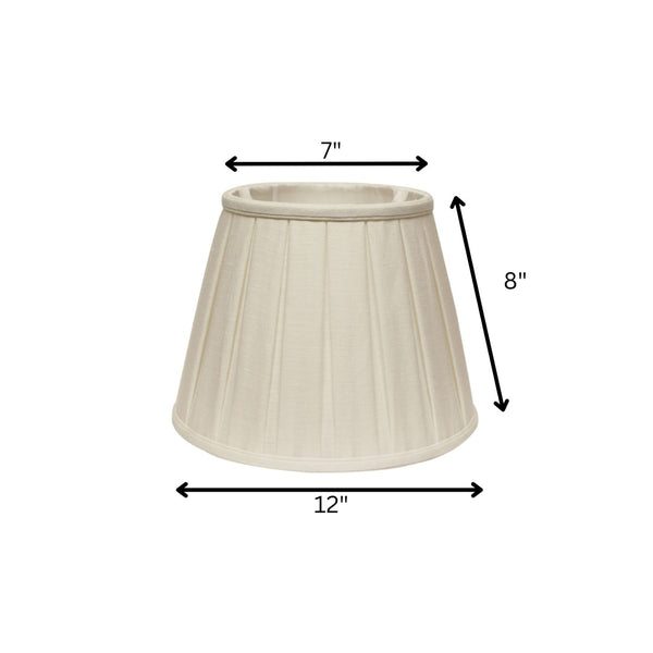 English Elm Slant Linen Softback Shade with Box Pleats and Brass Washer Fitter for Table Lamps B075101608