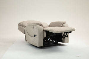 English Elm Lounge Electric Lift Chair – 180° Recline, Dual Remotes, Storage Pockets, Ideal For Elderly Comfort W547S00056