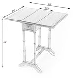 Homeroots 26" Gray Solid And Manufactured Wood Rectangular End Table With Drawer   489007