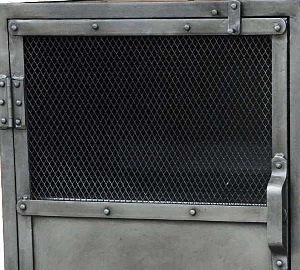 Homeroots 20" Silver Metal Accent Cabinet – Stylish Storage Solution With Two Shelves For Modern Spaces  Metal 489017