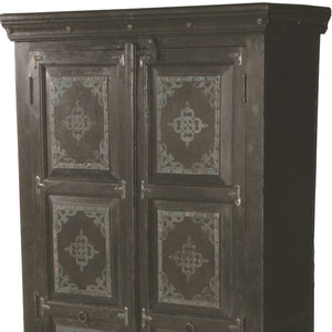 Homeroots 72" Rustic Dark Brown Solid Wood Pantry Cabinet – Stylish Storage Solution For Any Home Décor  Solid Wood 489034