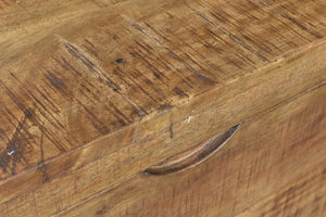 Homeroots 46" Brown And Black Distressed Solid Wood Storage Bench With Flip Top  Solid Wood 489211