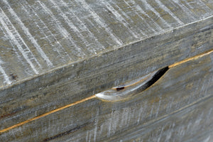 Homeroots 46" Gray And Black Distressed Solid Wood Storage Bench With Flip Top  Solid Wood 489212