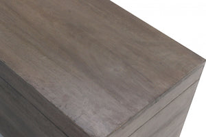 Homeroots 46" Brown And Black Solid Wood Entryway Bench With Flip Top  Solid Wood 489213