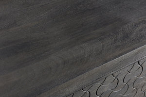 Homeroots 60" Gray Wash Solid Wood Seven Drawer Triple Dresser  Solid Wood 489215