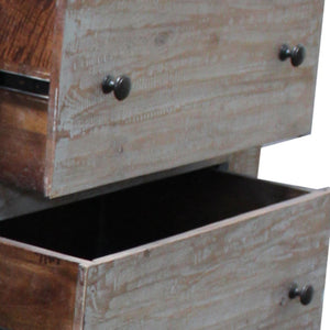 Homeroots 60" Brown Solid Wood Six Drawer Double Dresser  Solid Wood 489220