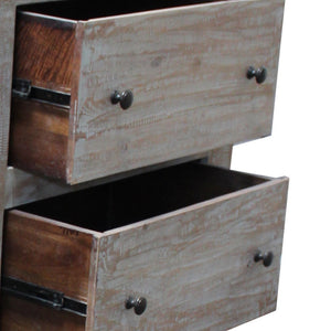 Homeroots 60" Brown Solid Wood Six Drawer Double Dresser  Solid Wood 489220