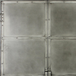 Homeroots 36" Silver Iron Drawer Combo Dresser  Iron 489222