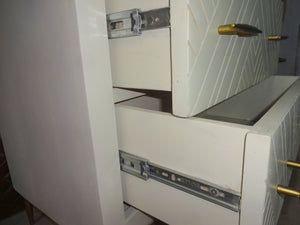 Homeroots 38" Ivory Solid Wood Three Drawer Dresser  Solid Wood 489226