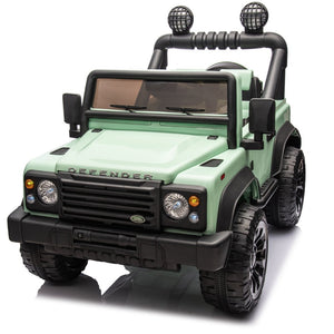 English Elm Licensed Land Rover Defender Ride on Car 24v Dual Motor with Parental Remote Green W1578P339063