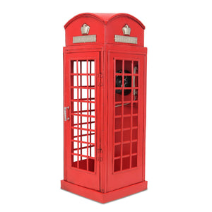 Homeroots 17" Red And Silver Metal Hand Painted Figurine  Metal 489423