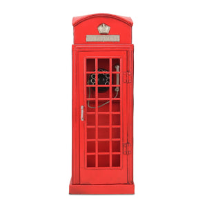 Homeroots 17" Red And Silver Metal Hand Painted Figurine  Metal 489423