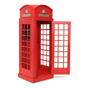 Homeroots 17" Red And Silver Metal Hand Painted Figurine  Metal 489423