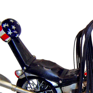 Homeroots 12" Blue And Silver Metal Hand Painted 1969 American Chopper Decorative Model Model Motorcycle  Metal 489428