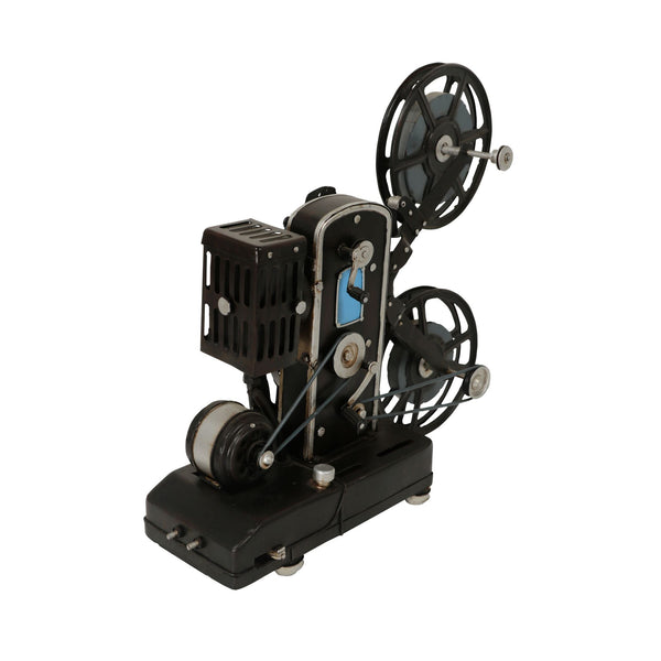 Homeroots 11" Black And Silver Metal Movie Hand Painted Figurine  Metal 489456