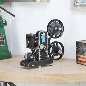 Homeroots 11" Black And Silver Metal Movie Hand Painted Figurine  Metal 489456