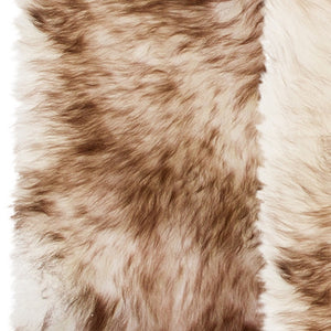 Homeroots Set Of Two 17" X 17" Gradient Chocolate Wool Chair Pads  Sheepskin 489526