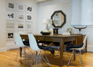 Homeroots Set Of Four 17" X 17" Black Wool Chair Pads  Sheepskin 489530