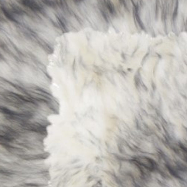 Homeroots Set Of Four 17" X 17" Gradient Grey Wool Chair Pads  Sheepskin 489531