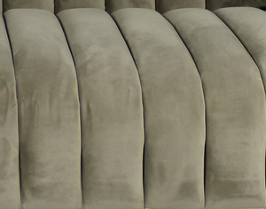 Homeroots 90" Gray Brown Velvet Sofa And Toss Pillows With Gold Legs   489536