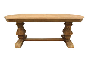 HomeRoots Nine Piece Natural Solid Wood Dining Set with 8 Upholstered Chairs for Rustic Comfort & Style 489566
