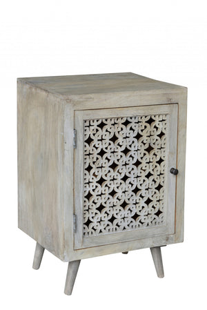 Homeroots 30" Gray Wash Nightstand   489576