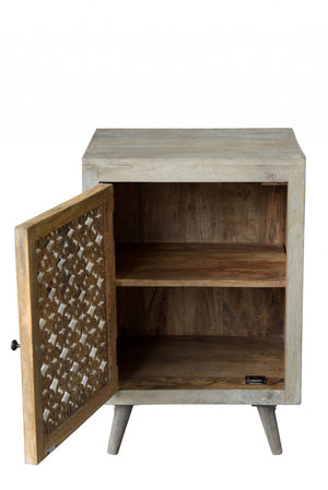 Homeroots 30" Gray Wash Nightstand   489576