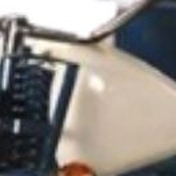 Homeroots Blue And White Metal And Solid Wood Rolling Bar Cart With Wine Storage   489629