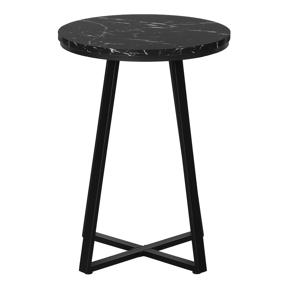 Homeroots 22" Black Round End Table   489668