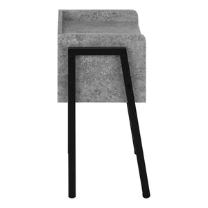 HomeRoots 23" Modern Black and Gray End Table with Shelf – Stylish, Versatile, and Perfect for Small Spaces! 489681