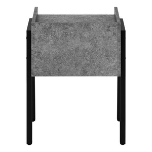 HomeRoots 23" Modern Black and Gray End Table with Shelf – Stylish, Versatile, and Perfect for Small Spaces! 489681