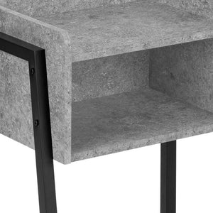 HomeRoots 23" Modern Black and Gray End Table with Shelf – Stylish, Versatile, and Perfect for Small Spaces! 489681