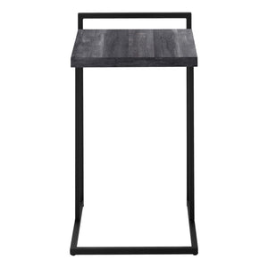 HomeRoots 27" Black Distressed Reclaimed Wood and Metal End Table - Vintage Charm for Any Room, Fully Assembled 489683