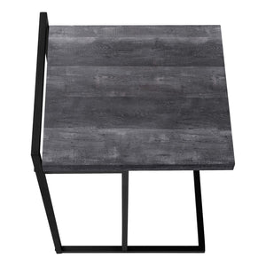 HomeRoots 27" Black Distressed Reclaimed Wood and Metal End Table - Vintage Charm for Any Room, Fully Assembled 489683