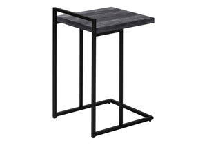 HomeRoots 27" Black Distressed Reclaimed Wood and Metal End Table - Vintage Charm for Any Room, Fully Assembled 489683